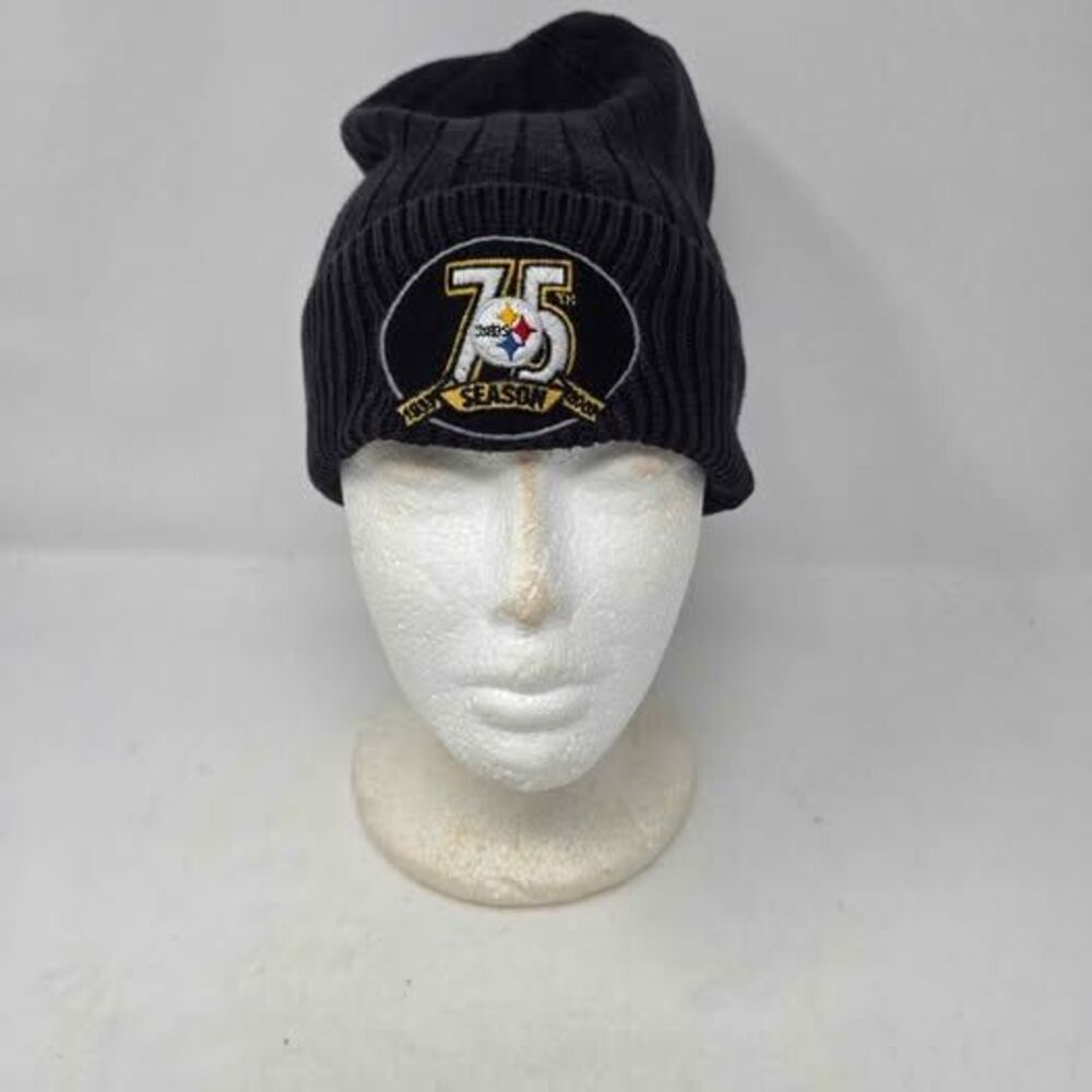 Reebok Pittsburgh Steelers 75th Season Anniversary NFL Cuffed Knit Beanie OSFA